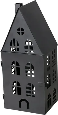 Produktbild von Windlicht - 15 x 35 cm - Schwarz - Eisen