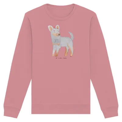 Produktbild von Mr. & Mrs. Panda Baumwoll Sweatshirt Prager Rattler Moment Größe M - Canyon Pink - Geschenk, Bio Pullover, Sweater, Pulli, Pincher