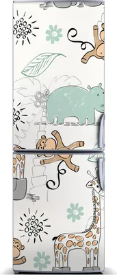 Produktbild von Tulup Kühlschrankdekoration - Magnetmatte - 60 cm x 180 cm - Magnet auf dem Kühlschrank - Tiere Afrika