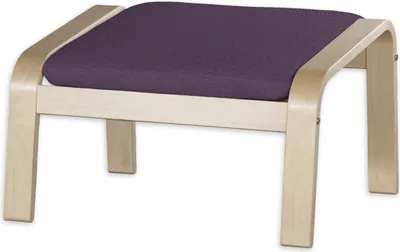 Produktbild von Dekoria Bezug für Poäng Hocker, violett, Hocker Poäng