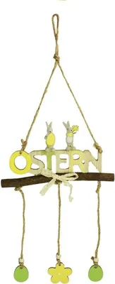 Produktbild von HAAC Holz Hänger Hase Hasen Hasenpaar Ostern 25 cm x 12 cm