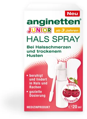 Produktbild von anginetten Halsspray Junior 20 ml