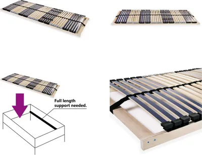 Produktbild von vidaXL Lattenrost mit 42 Latten 7 Zonen 80 x 200 cm - Bettkasten - Bettkästen - Lattenrost - Lattenroste