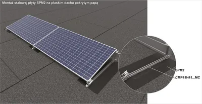 Produktbild von Stahlmontageplatte für Flachdach SPM1