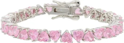 Produktbild von Fashionbox Armband Messing 17cm pink Kristall 449060006