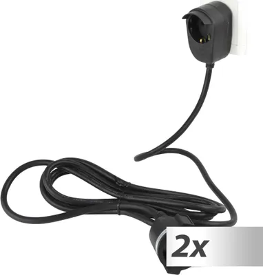 Produktbild von 2x1 REV Verlängerung Powersplit 5m schwarz