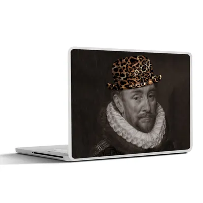 Produktbild von MuchoWow® Laptop Aufkleber Sticker Cover Kunst - Wilhelm von Oranien - Hut 31x22.5 cm - Laptop-Deko