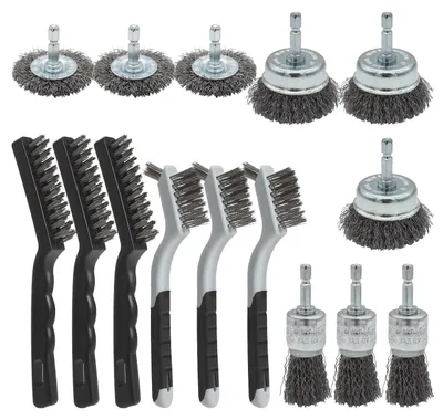 Immagine prodotto di Solidchoice - Set di 15 spazzole metalliche per la rimozione di ruggine e sporco