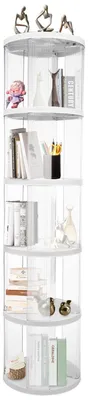 Produktbild von Drehbares Bücherregal - 360° drehbares Standregal - Modernes Design - Freistehendes Regal - Platzsparende Aufbewahrung - Für Wohnzimmer