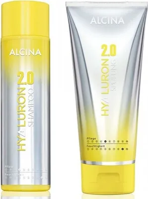 Produktbild von Alcina Hyaluron Set - 2.0 Shampoo 250 ml +  2.0 Spülung 200 ml