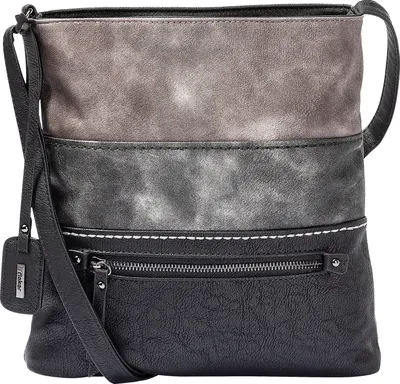 Produktbild von Rieker Damen Umhängetasche Schultertasche marmoriert Colorblock H1301, Farbe:Schwarz