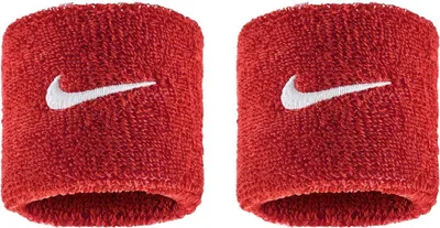 Obrázok produktu pre Nike - "Classic" náramok, Swoosh (2-pack) CS2677 (jedna veľkosť) (červená/biela)
