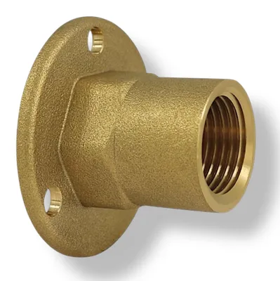 Produktbild von Wandscheibe 1/2" Durchgang, Gerade, Messing CW617N, IG x IG