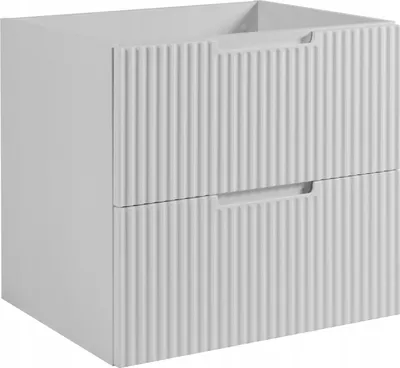 Produktbild von RODAN | Hänge Badschrank - 60 cm - Weiß - Elegante MDF Fronten - Hängeschrank mit Schubladen - Badmöbel - Weisse Badschränke
