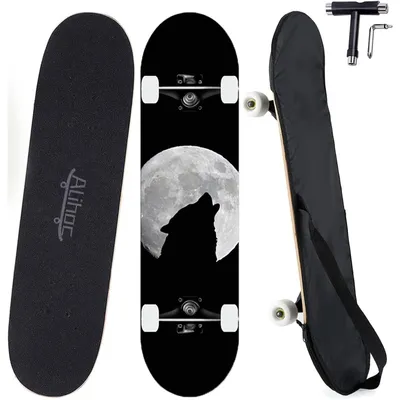 Produktbild von Skateboard 7-lagig Ahorn - Für Kinder, Jugendliche und Erwachsene - Skateboard Zubehör