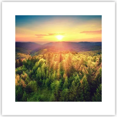 Produktbild von Poster - Poster ohne Rahmen - Berge Natur - 30x30 cm - Wand Bild - Wanddeko - Wandbilder - Kunstposter - Wandposter - Bilder - Kunstdruck - Wanddekoration - Wandbild - P2XAC30x30-3697