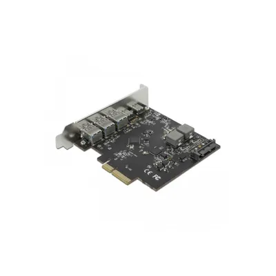 Produktbild von Delock PCI Express x4 Karte zu 2 x USB Type-C + 3 x USB Typ-A - SuperSpeed USB 10 Gbps