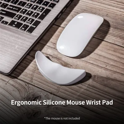 Zdjęcie produktu dla Silikonowa podpórka pod nadgarstek myszy - Ergonomiczna podpórka pod nadgarstek z powierzchnią 3D, przyjazna dla skóry, zapewniająca delikatny ruch