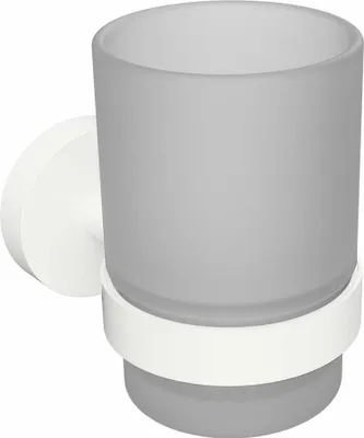 Zdjęcie produktu dla X-ROUND WHITE szkło naścienne, szkło matowe, matowy biały