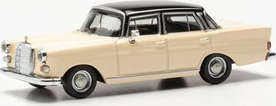 Produktbild von Herpa 430739-003 - 1/87 Mercedes-Benz 200 Heckflosse, creme/schwarz - Neu