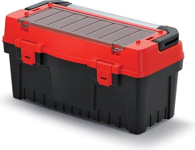 Produktbild von Werkzeugkoffer vielseitig mit Aluminiumgriff Plastik 60 cm lang