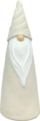 Produktbild von Santa VALO Wichtel Gnom creme/weiß Terracotta Ø14,5cmH41cm Weihnachten Dekofigur