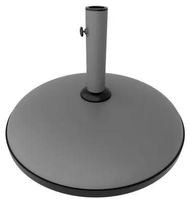 Produktbild von Radika - Runde Garten-Sonnenschirmständer Durchmesser 51 cm 25 kg aus grauem Beton