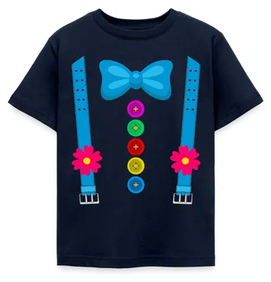 Produktbild von Spreadshirt Clown Kostüm Fasching Karneval Witzig Kinder T-Shirt, 98/104 (3-4 Jahre), Navy