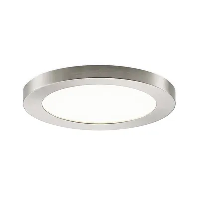 Produktbild von Prios LED-Deckenlampe Aureka, Ø 23 cm, silber, Metall