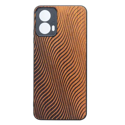 Produktbild von Holzhülle für Motorola Moto G34 5G, Bewood Merbauwellen