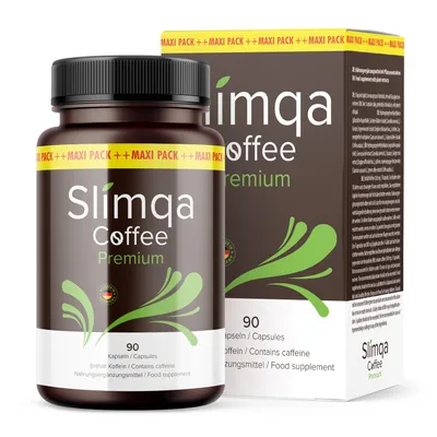 Produktbild von Slimqa Coffee Premium Kapseln| Ideal begleitend für Ihr Ziel | 90 Kapseln