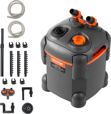 Produktbild von VEVOR Aquariumfilter 172GPH, Kanisterfilter 30 Gallonen, ultra-leiser interner Aquariumfilter mit UV-Schutz, Tauchkraftfilter mit Mehrfachfunktion für Aquarien, 8 W