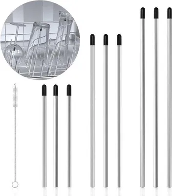 Obrázek produktu pro Silikonové tlumiče na nádobí – 9 kusů – 3 velikosti – 27 cm, 23 cm, 15 cm – nerezová ocel