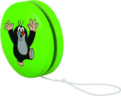 Image de Yo-yo vert avec une taupe qui applaudit