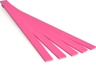 Image de 100 pièces | Rose | 25 cm Bâtonnets en bois Bois de bricolage | Bois de hêtre précis
