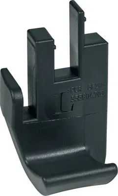 A black plastic part for an appliance, likely a component of an oven or stove.