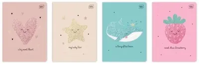 Produktbild von Notizbuch A5/32K, kariert, 70 g, Glitter (10 Stück) – INTERDRUK