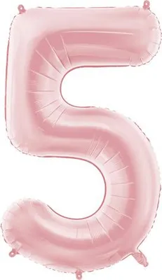 Immagine prodotto di Palloncino in foil Numero 5 86cm rosa 76174
