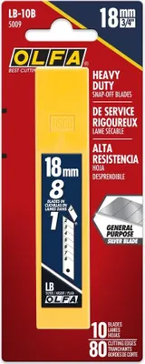 Produktbild von OLFA 5009 2272 kg-10B Snap-Off Heavy Duty Klinge, 10 Stück, Silber