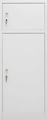 Produktbild von vidaXL Sattelschrank Hellgrau 53x53x140 cm Stahl