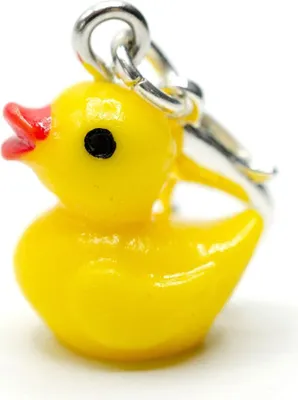 Produktbild von Ente Charm Miniblings Zipper Pull Anhänger Quietschente Quieteentchen Entchen