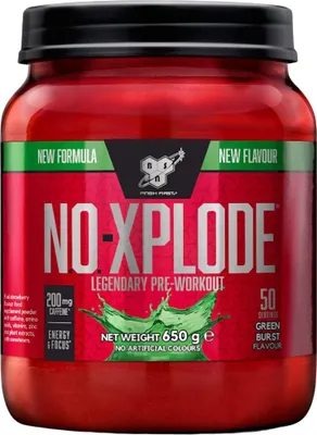 Obrázok produktu pre BSN N.O.-Xplode Legendary NEW 650 g green burst / Predtréningové stimulanty / Nová verzia legendárnej predtréningovky pre ešte intenzívnejší zážitok z tréningu