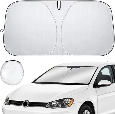Produktbild von Famanu Auto-Sonnenschutz für die Windschutzscheibe - UV-Schutz und Wärmeisolierung - 135 x 75 cm