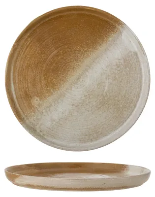 Obrázok produktu pre KREATÍVNA KOLEKCIA | Servírovací tanier Dahlia, hnedý, keramika | Priemer 32,5 cm, výška 3 cm | 82058372