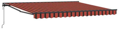 Produktbild von Markisenstoff mit Orange und Braun 350 x 250 cm Polyester