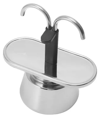 Moka-Kanne 2 Tassen, Edelstahl, 100 ml, für italienischen Kaffee