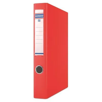 Image de Reliure à anneaux, 2 anneaux D, 45 mm, A4, PP/carton, DONAU, rouge, 3932001PL-04