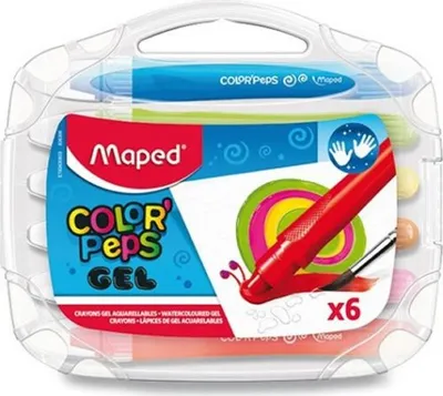 Obrázok produktu pre Maped gélové farbiace pero COLOR'PEPS GEL, plastové puzdro so 6 baleniami