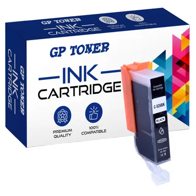 Produktbild von Patronen für Canon PGI525 CLI526 IP4950 IX6550 MG5250 MG5350 MG6250 MG8240 Photo Schwarz