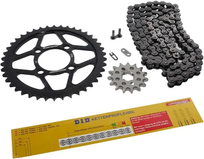 Produktbild von Kettensatz DID 428 124 kompatibel für Honda CBR 125 JC34 JC39 Kettenkit Motorrad